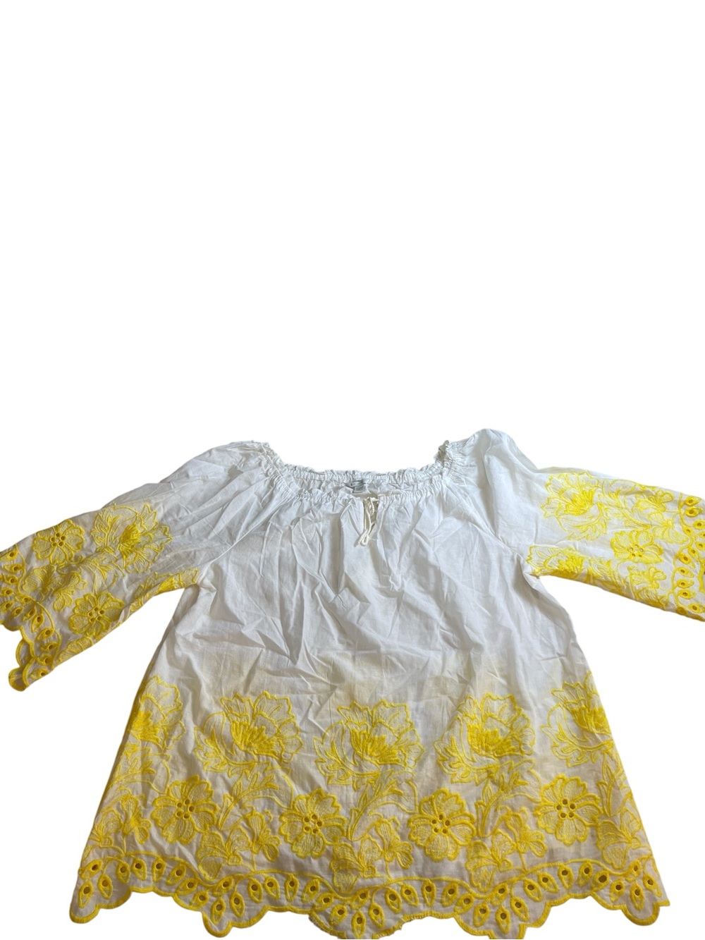 Est 1946 Peasant Cotton Eyelet Blouse 14/16W